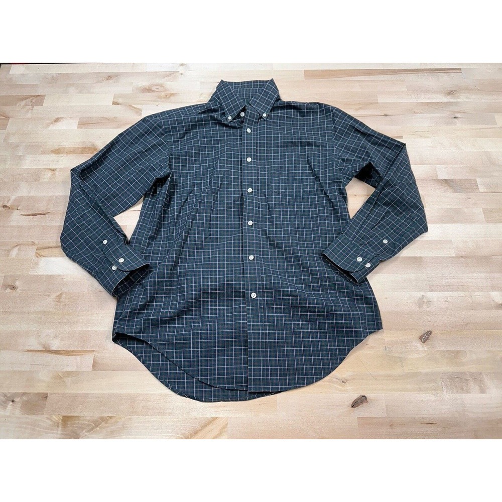 Lauren Ralph Lauren 15 1/2 32/33 Classic Fit Non Iron Green Plaid Button Down